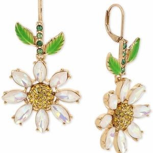 Betsey Johnson Daisy Drop Earrings